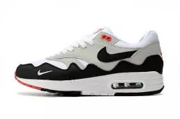 2022 nike air max 1 87 sports sneakers vagues homme et femme blanc noir